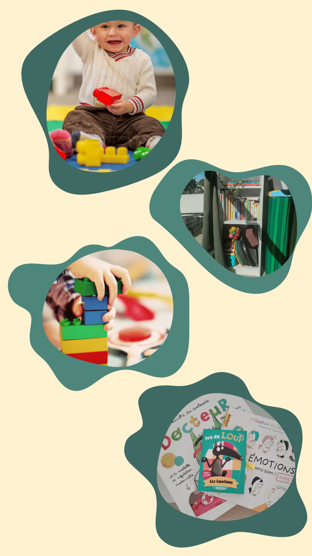 Enfant lors d’une séance de psychomotricité avec Lesly Roca, psychomotricienne diplômée à La Garde, travaillant la coordination et la motricité fine.